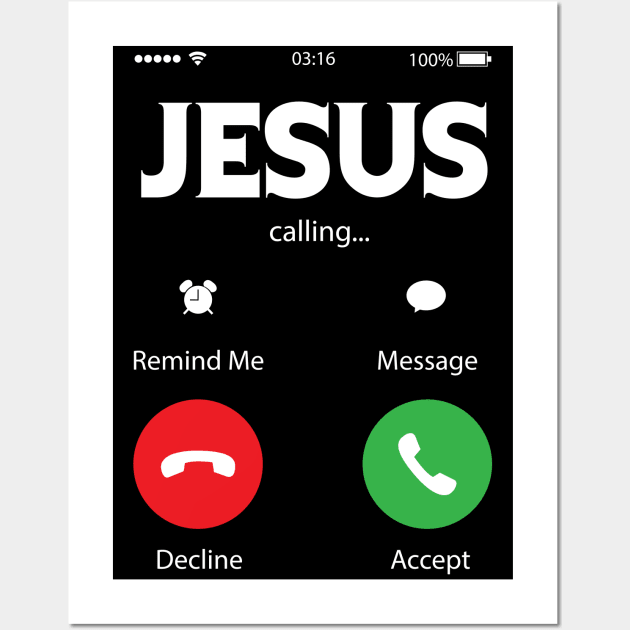 Jesus calling Wall Art by Plushism